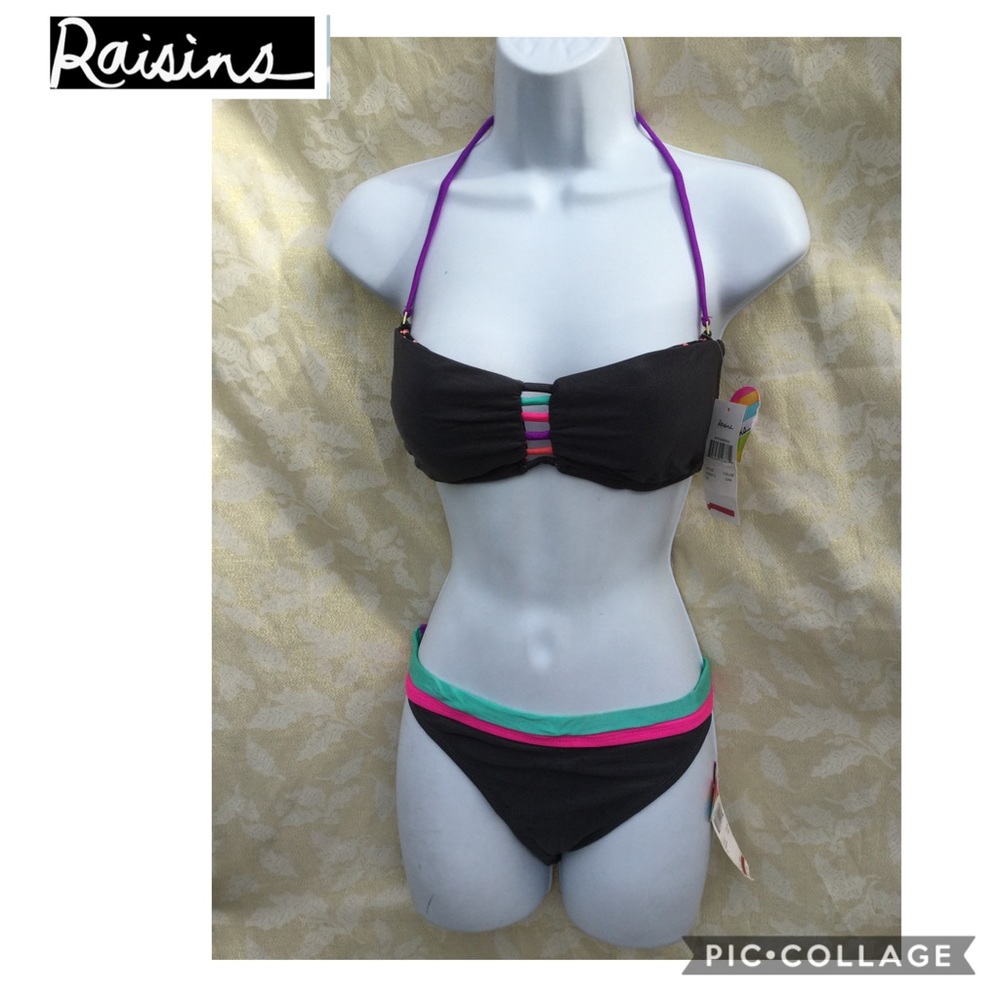 NWT Raisins size X-Large bandeau bikini